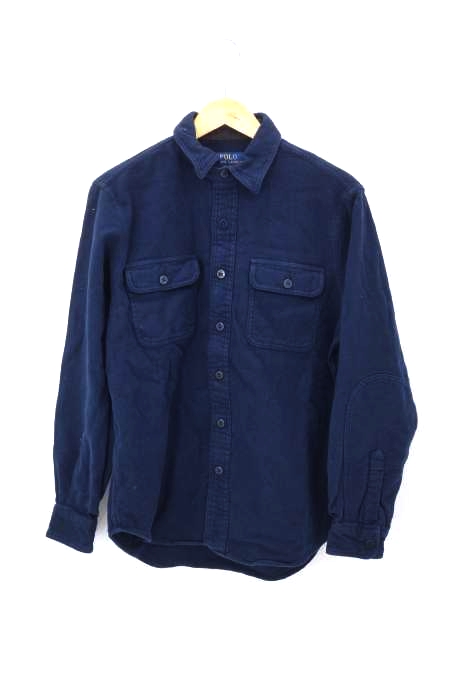 Polo by RALPH LAUREN(ポロバイラルフローレン) P.R.L. NAVY SHIRT ワークネルシャツ メンズ トップス