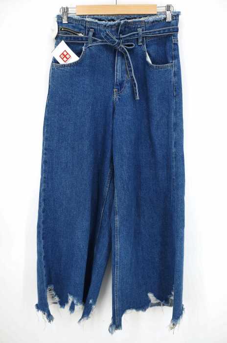ZARA BASIC （ザラベーシック） ダメージ加工デニム レディース パンツ
