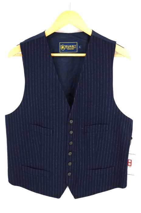 Rugby Ralph Lauren（ラグビーラルフローレン） 素材切替ストライプベスト メンズ トップス