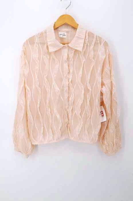 merry jenny（メリージェニー） 20SS airyレースシフォンシャツ レディース トップス