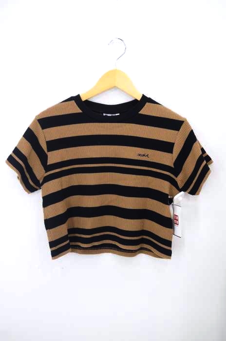 X-girl（エックスガール） STRIPED S/S TOP レディース トップス