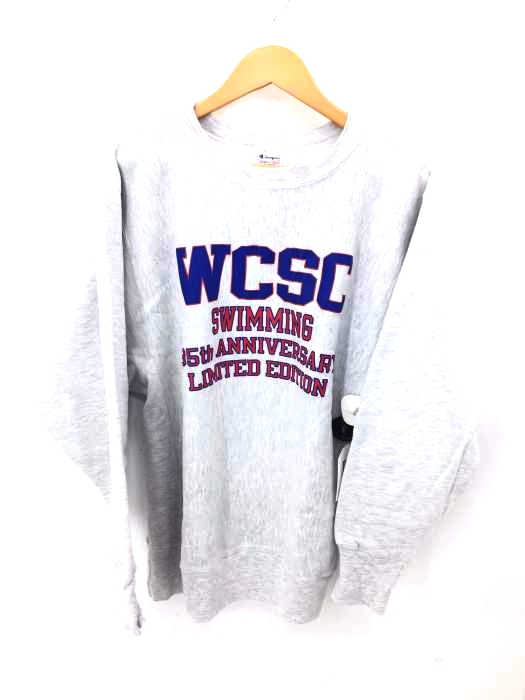 Champion(チャンピオン) 90S reverse weave WCSC ラバープリント 刺繍タグ USA製 メンズ トップス