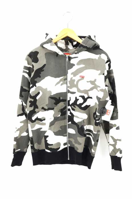 Supreme （シュプリーム） Small Box Zip Up スモールボックスロゴ カモ柄 ジップアップパーカー メンズ トップス
