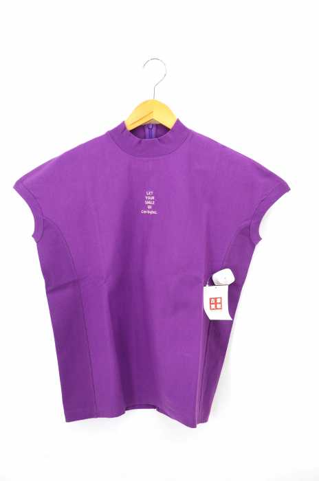 LADY LUCK LUCA（レディラックルカ） ハイネックロゴノースリーブTシャツ レディース トップス