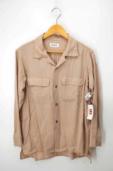 BEAMS BOY （ビームスボーイ） テンセル オープンカラー ロングスリーブ シャツ レディース トップス
