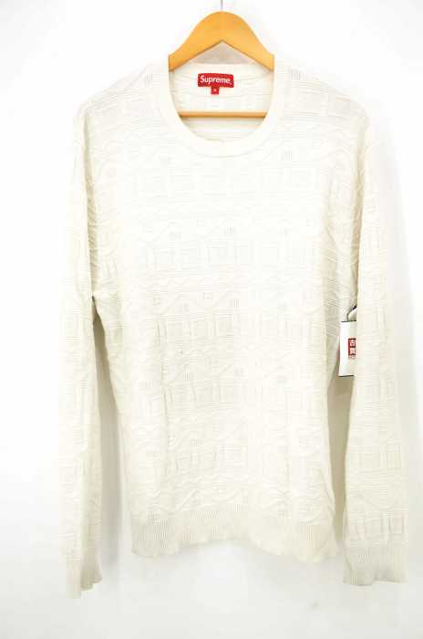 Supreme (シュプリーム) Cotton Jacquard Sweater メンズ トップス