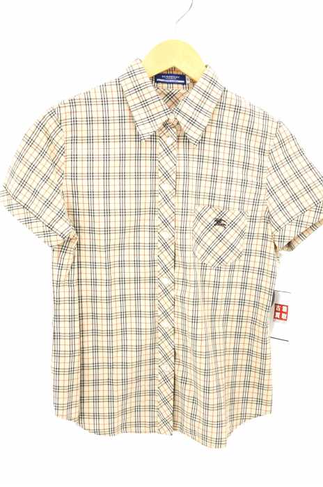 BURBERRY LONDON BLUE LABEL（バーバリーロンドンブルーレーベル） チェック柄 ボタンシャツ レディース トップス
