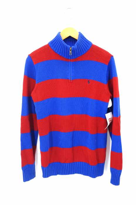 Polo by RALPH LAUREN （ポロバイラルフローレン） ポニー刺繍ハーフジップコットンニット メンズ トップス