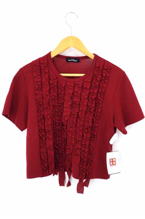 tricot COMME des GARCONS （トリココムデギャルソン） AD1994 レーヨンポリエステル　フリル装飾　カットソー レディース トップス