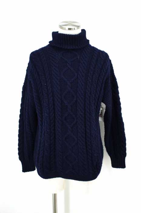 Guernsey woolens(ガンジーウーレンズ) タートルネックフィッシャーマンニット メンズ トップス