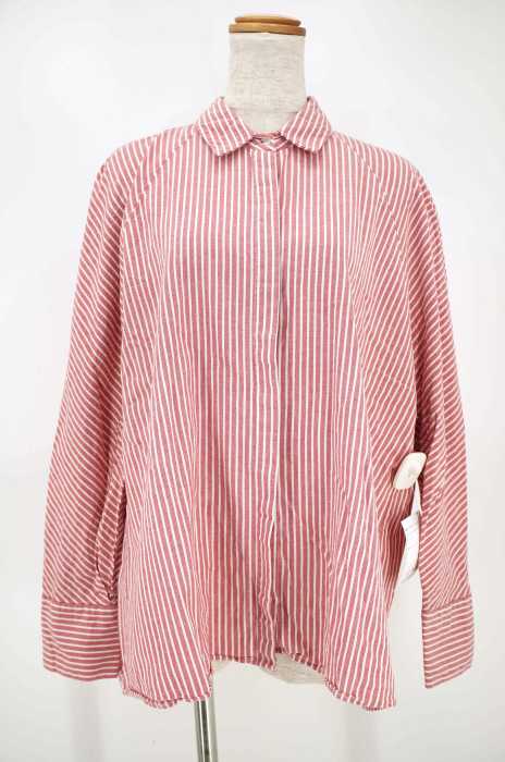 ZARA TRF (ザラティーアールエフ) STRIPED SHIRT WITH BUTTONS レディース トップス