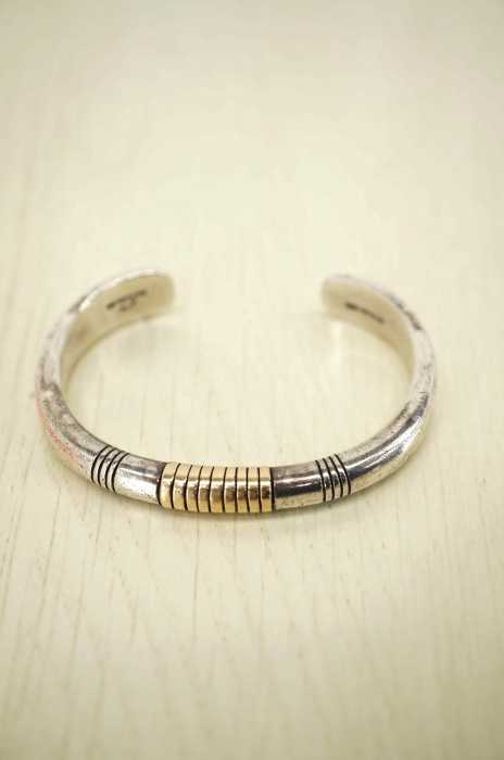Leonard Nez () 14K STERLINO NAVAJO バングル メンズ アクセサリー