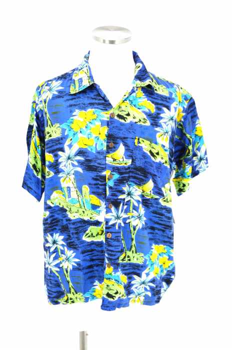 ROUNDY BAY 開襟アロハシャツ メンズ トップス