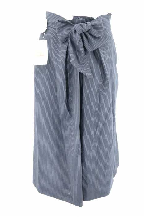 ZARA WOMAN (ザラ ウーマン) リボンストライプスカート レディース スカート