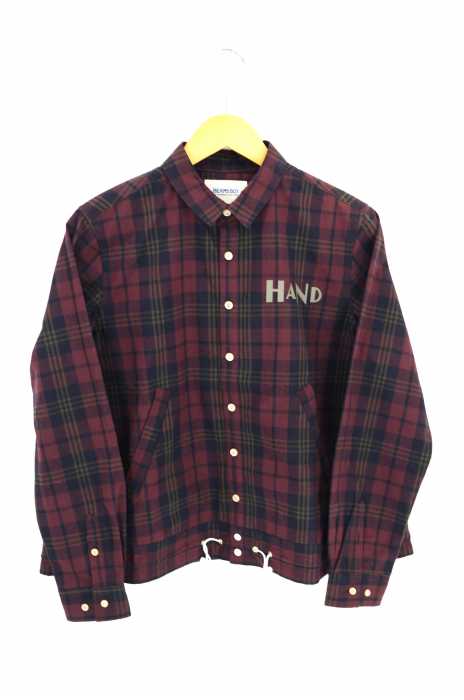 BEAMS BOY （ビームスボーイ） タータンチェック プリント ドローコード ブルゾン シャツコーチジャケット レディース アウター