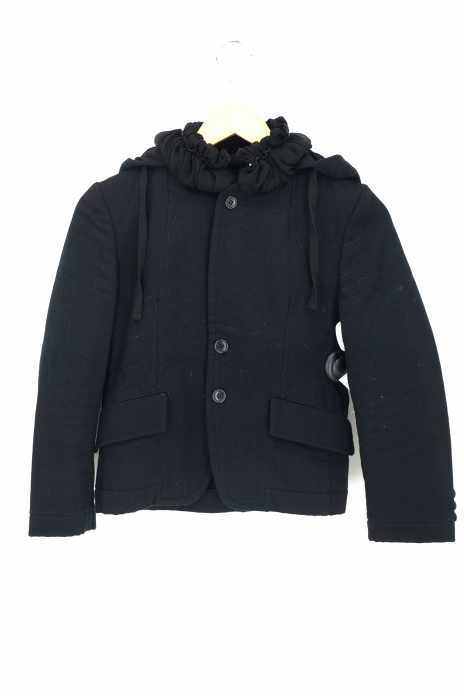 tricot COMME des GARCONS （トリココムデギャルソン） AD2010 フリルデザインフーデットジャケット レディース アウター
