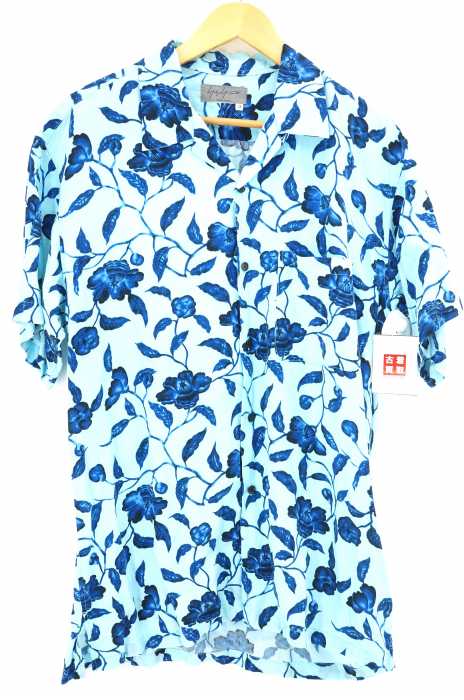 Yohji Yamamoto POUR HOMME (ヨウジヤマモトプールオム) 総柄 開襟シャツ アロハ メンズ トップス