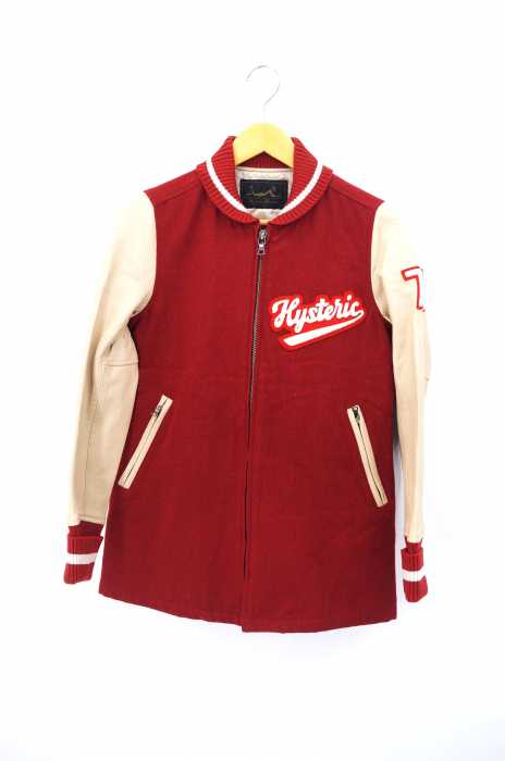 HYSTERIC GLAMOUR （ヒステリックグラマー） 袖レザースタジャン メンズ アウター