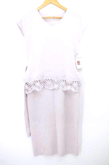PROPORTION BODY DRESSING（プロポーションバイボディードレッシング） ウエストマーク裾レースニット×タイトスカートセットアップ レディース セットアップ