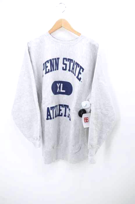 Champion（チャンピオン） 90S USA製 刺繍タグ REVERSE WEAVE PENN STATE カプセル3段プリントスウェット メンズ トップス