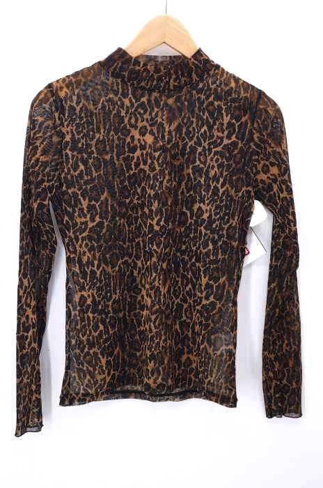 Ray BEAMS（レイビームス） 19AW チュール レオパード ハイネック Tシャツ レディース トップス