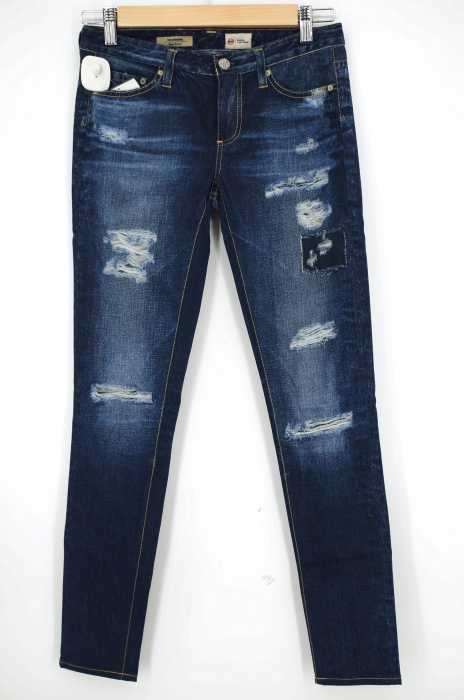 AG / ADRIANO GOLDSCHMIED (エージー アドリアーノゴールドシュミット) THE LEGGING Super Skinny ダメージ加工プリント ジーンズ レディース パンツ