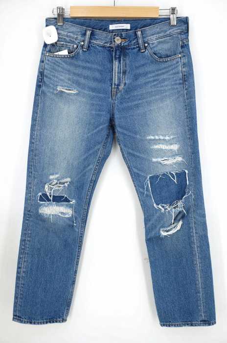 BACK NUMBER (バックナンバー) ダメージリペア加工デニムパンツ レディース パンツ