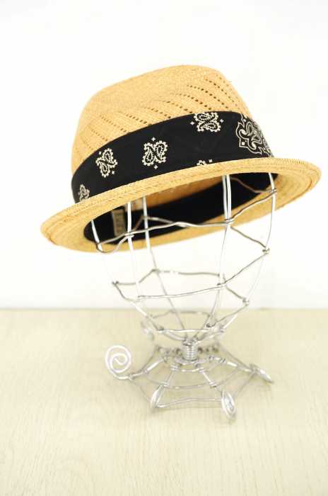 SANFRANCISCO HAT（サンフランシスコハット） バンダナストローハット メンズ 帽子