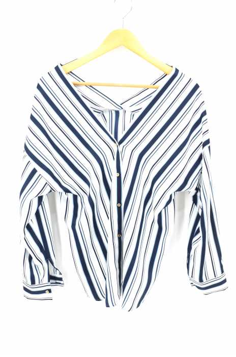 Loungedress（ラウンジドレス） ストライプ柄シャツブラウス レディース トップス