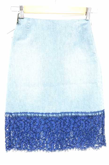 sacai luck （サカイラック） レース装飾 デニムスカート レディース スカート