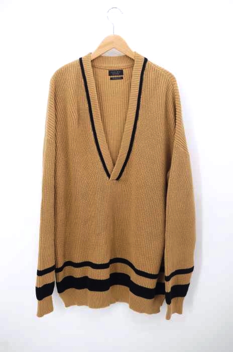 ZARA MAN（ザラマン） Vネックオーバプルオーバーニット メンズ トップス