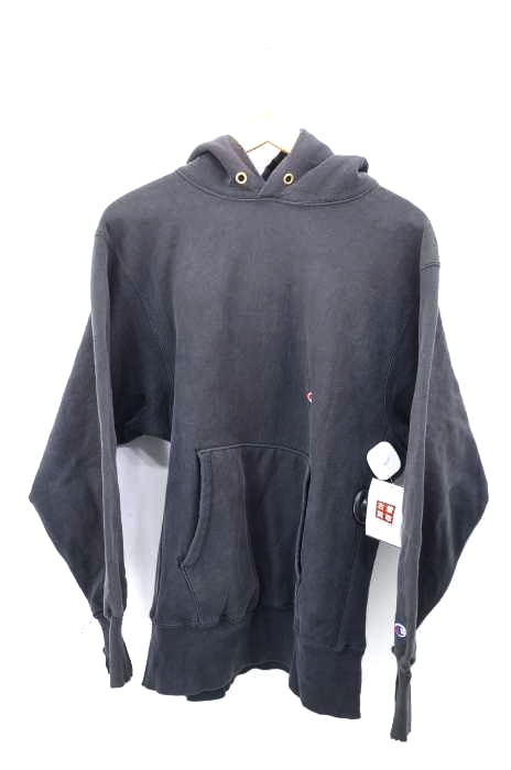 Champion(チャンピオン) 90S reverse weave 刺繍タグ ブラック ズレ目 プルオーバーパーカー メンズ トップス