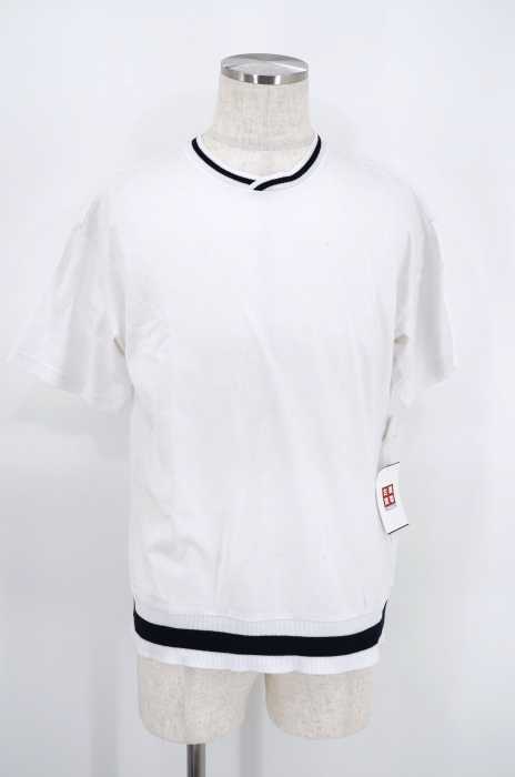 UNITED ARROWS green label relaxing （ユナイテッドアローズグリーンレーベルリラクシング） KC LINE/RIB C/N S/S Tシャツ メンズ トップス
