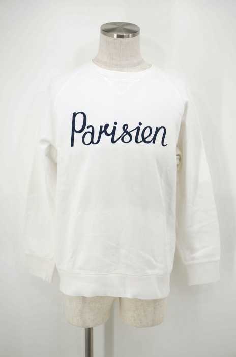 MAISON KITSUNE　メゾンキツネ （メゾンキツネ） Parisienプリント前Vスウェットシャツ メンズ トップス