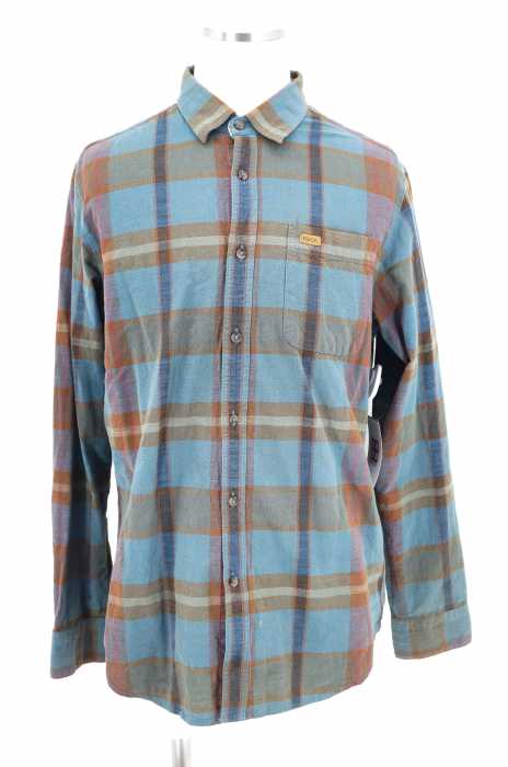 RVCA (ルーカ) チェック柄コットンボタンシャツ メンズ トップス