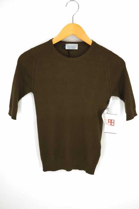 JOHN SMEDLEY × martinique(ジョンスメドレー マルティニーク) メリノウールリブハーフスリーブプルオーバー レディース トップス