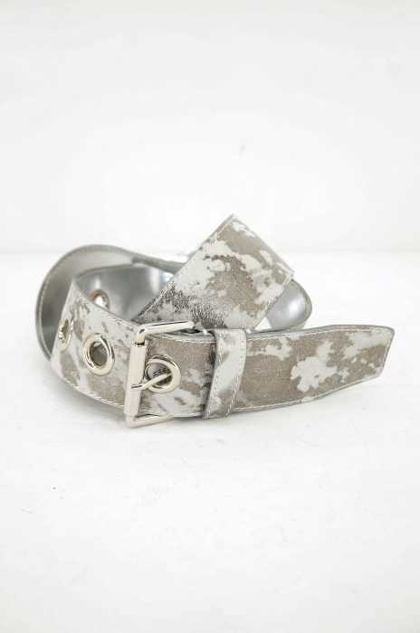MM6 Maison Margiela （エムエムシックス メゾンマルジェラ） メタリックベルト コーティング レディース ファッション雑貨