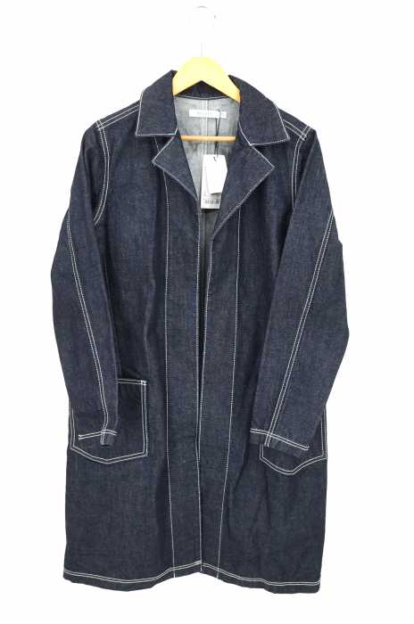 MOUSSY マウジー　デニムロングコート　1 白　ステッチ MOUSSY マウジー デニムロングコート 1 白 ステッチ - メルカリ