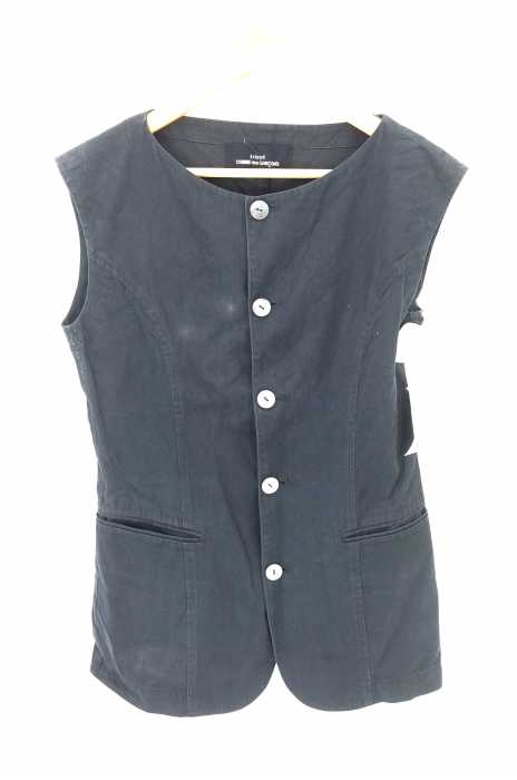 tricot COMME des GARCONS (トリココムデギャルソン) シェルボタンノースリーブジャケット ベスト レディース アウター