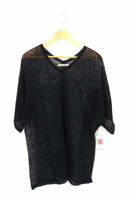 BACCA (バッカ) 半袖ニットシースルートップス レディース トップス