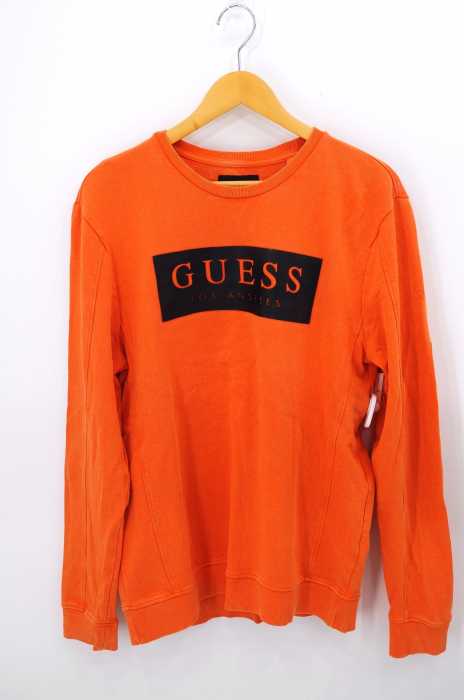 GUESS los angeles（ゲスロサンゼルス） DAVIS LOGO FLEECE SWEAT メンズ トップス