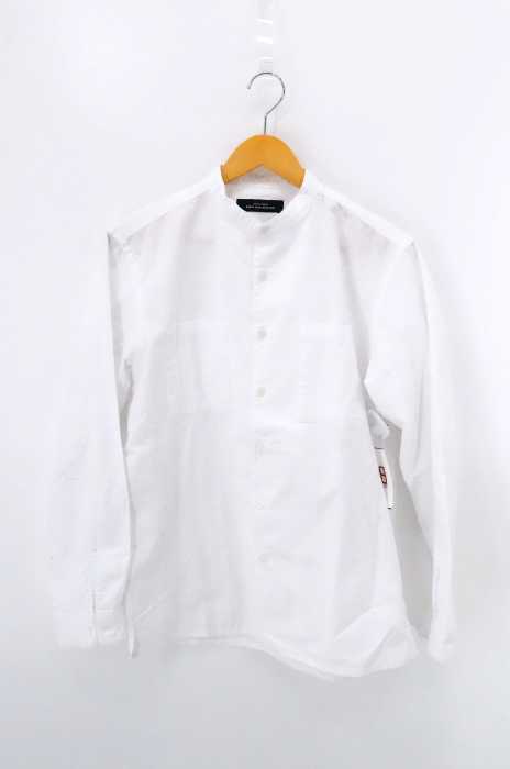 UNITED ARROWS green label relaxing (ユナイテッドアローズグリーンレーベルリラクシング) ナチュラルフィットオックス バンドカラー LS シャツ メンズ トップス