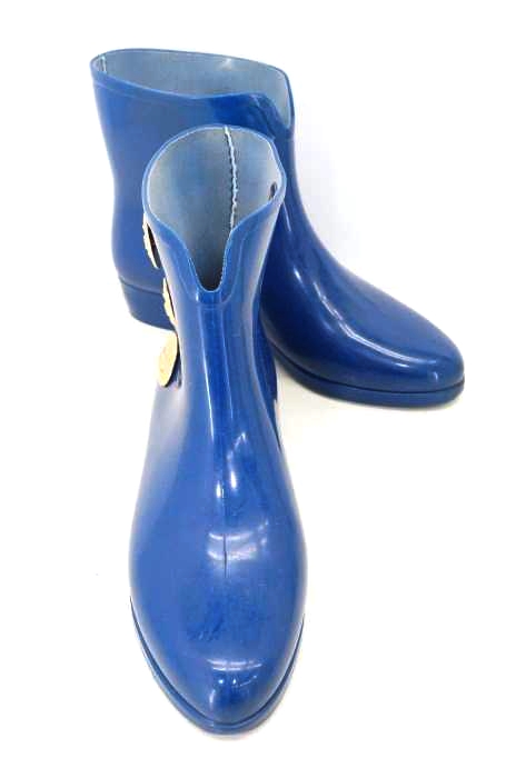 Vivienne Westwood ANGLOMANIA（ヴィヴィアンウエストウッド アングロマニア） オーブモチーフボタン装飾　レインブーツ レディース シューズ