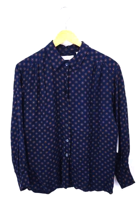 Liz Claiborne（リズクレイボーン） 総柄レーヨンボタンシャツ レディース トップス