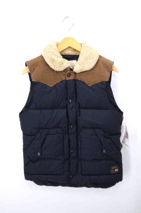 DENIM&SUPPLY RALPH RAUREN（デニムアンドサプライラルフローレン） ボア切替ダウンベスト メンズ アウター