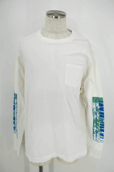 C.E (シーイー) 16SS C4V LONG SLEEVE T 袖プリントロングスリーブTシャツ メンズ トップス