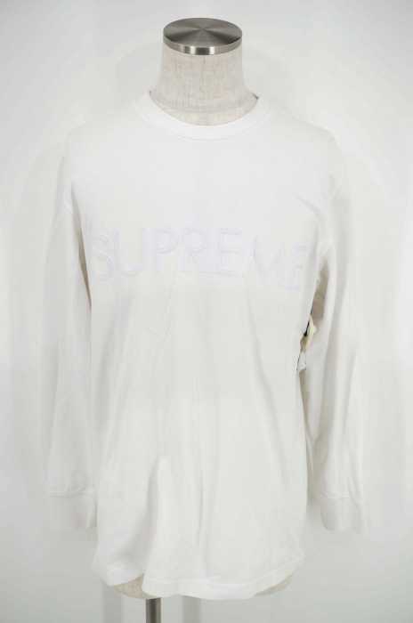 Supreme (シュプリーム) ロゴ 鹿の子 ロングスリーブ メンズ トップス