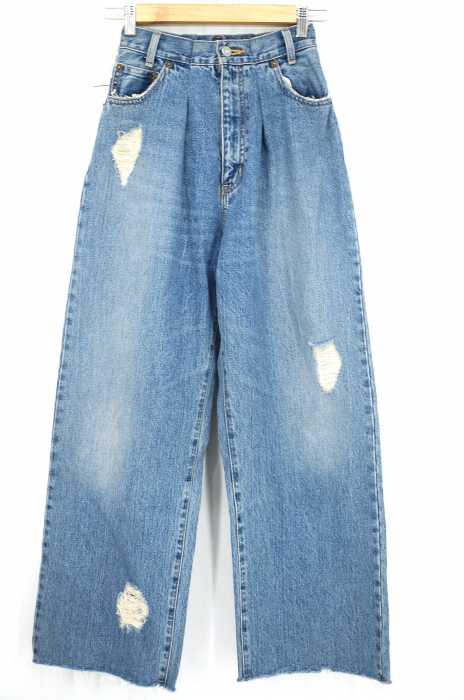 moussy （マウジー） OVERSIZED DENIM TROUSERS レディース パンツ