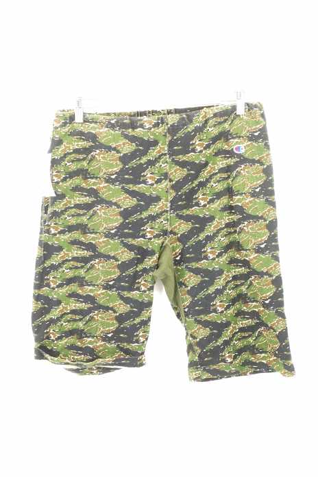 Champion （チャンピオン） 19SS REVERSE WEAVE カモ柄スウェットイージーハーフパンツ メンズ パンツ