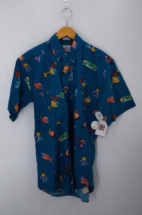CHAPS RALPH LAUREN（チャップスラルフローレン） カクテル 総柄半袖BDシャツ メンズ トップス